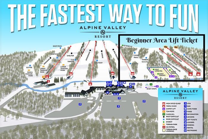 Trail Map Alpine Valley Resort WI