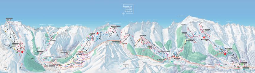 Trail Map Andermatt-Sedrun