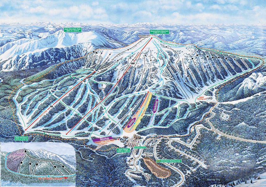 Trail Map Apex Mountain Resort