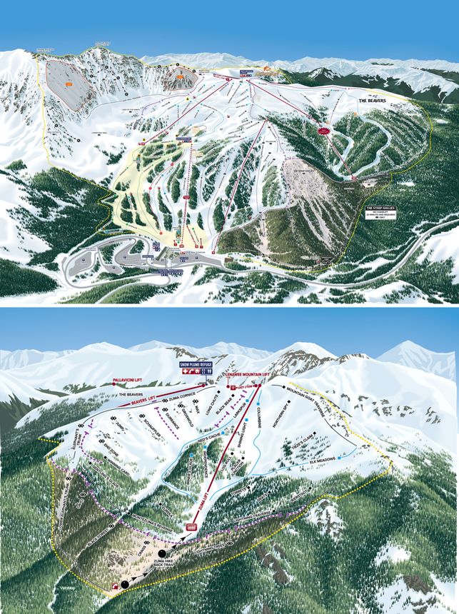 Trail Map Arapahoe Basin