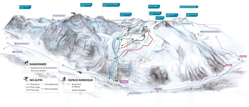 Trail Map Arolla