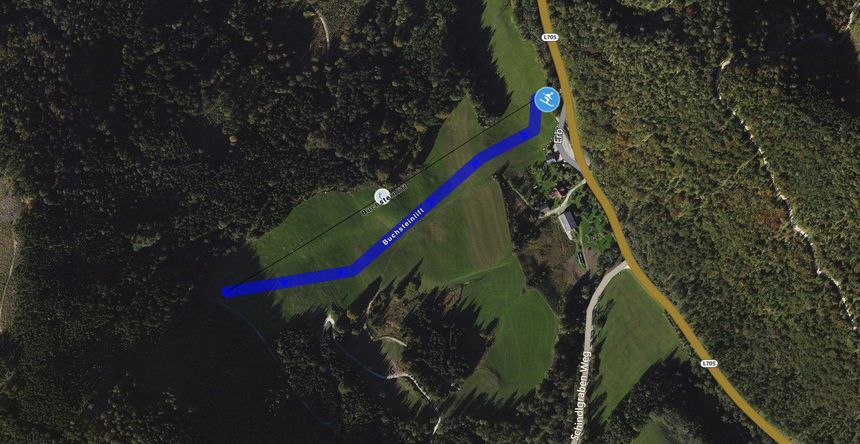 Trail Map Buchstein lift St. Gallen