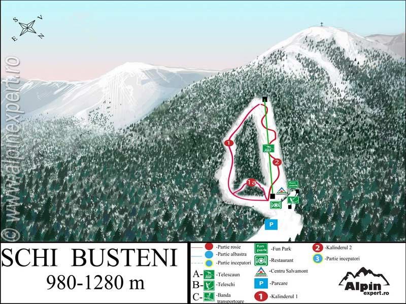 Trail Map Busteni