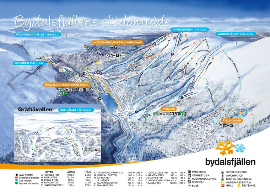 Trail Map Bydalsfjällen