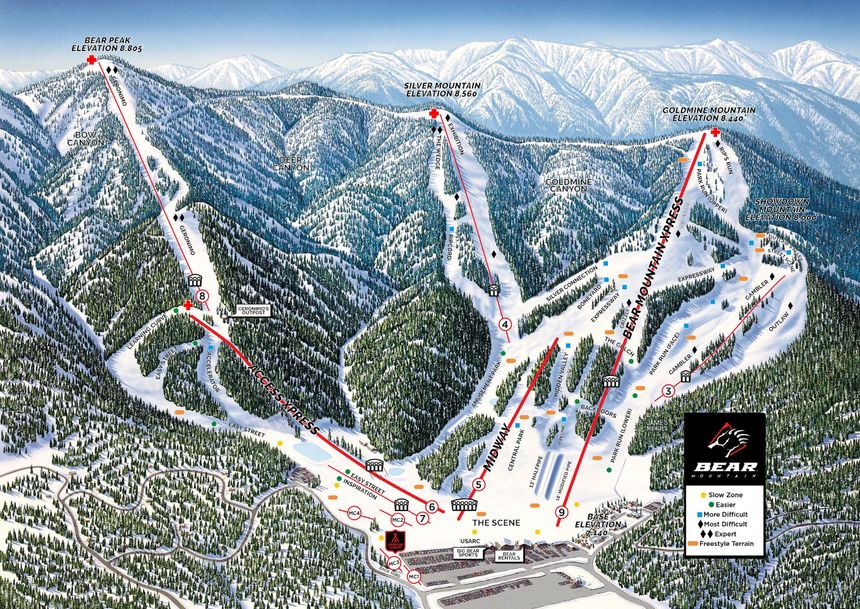 Trail Map Big Bear Mountain Resort