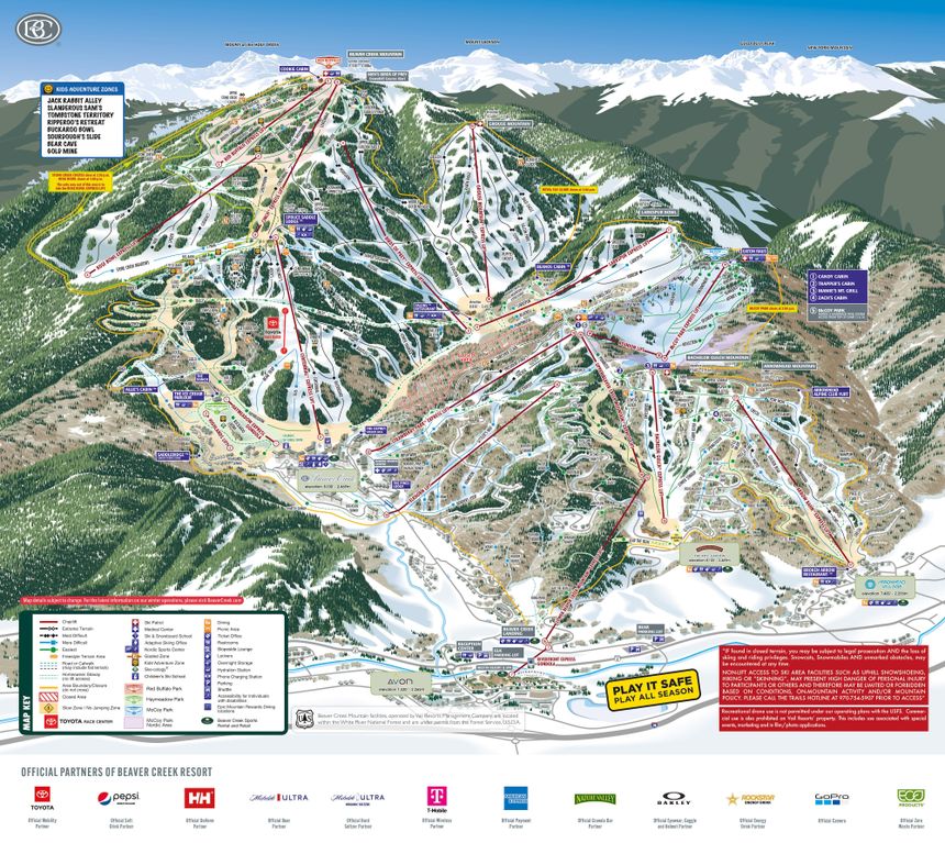 Trail Map Beaver Creek