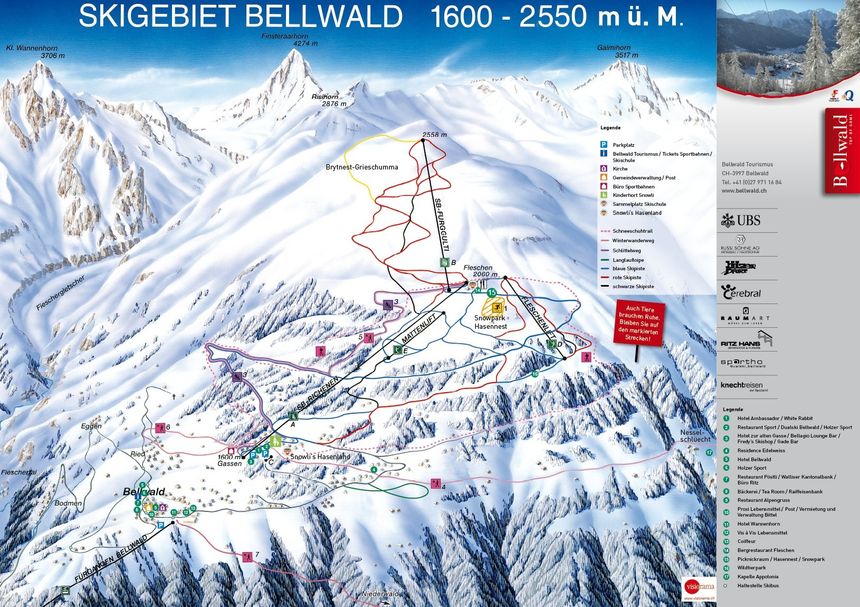 Trail Map Bellwald