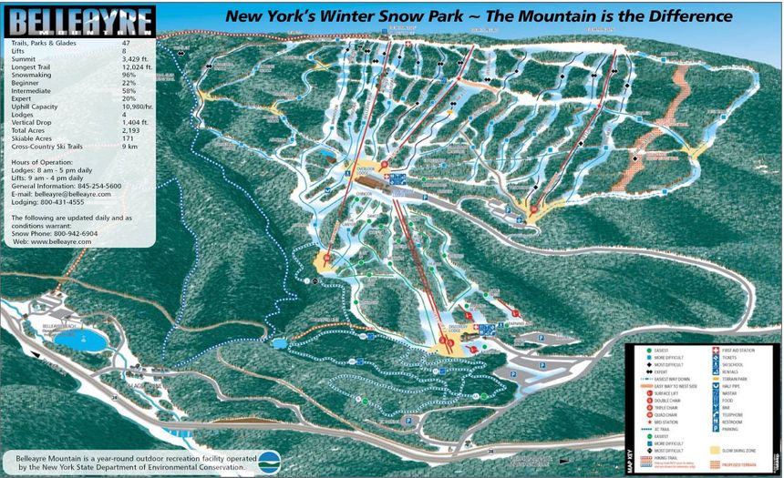 Trail Map Belleayre Mountain