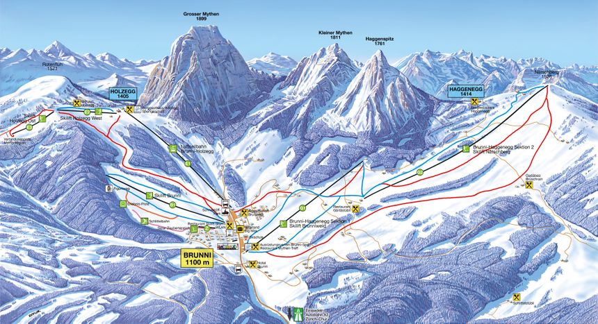 Trail Map Brunni-Haggenegg