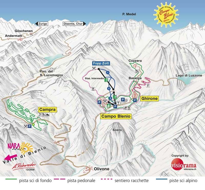 Trail Map Campo Blenio Ghirone