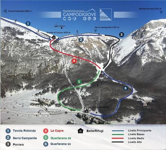 Trail Map Campo di Giove