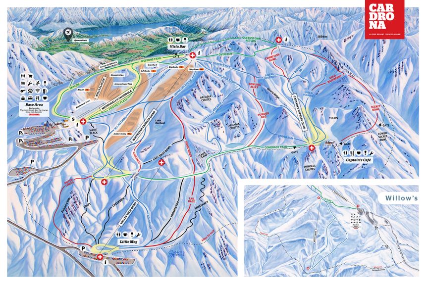 Trail Map Cardrona