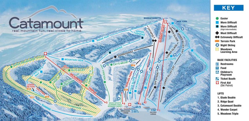 Trail Map Catamount Ski Area