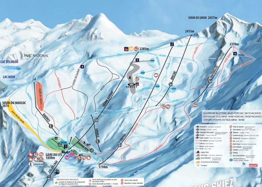 Trail Map Cauterets