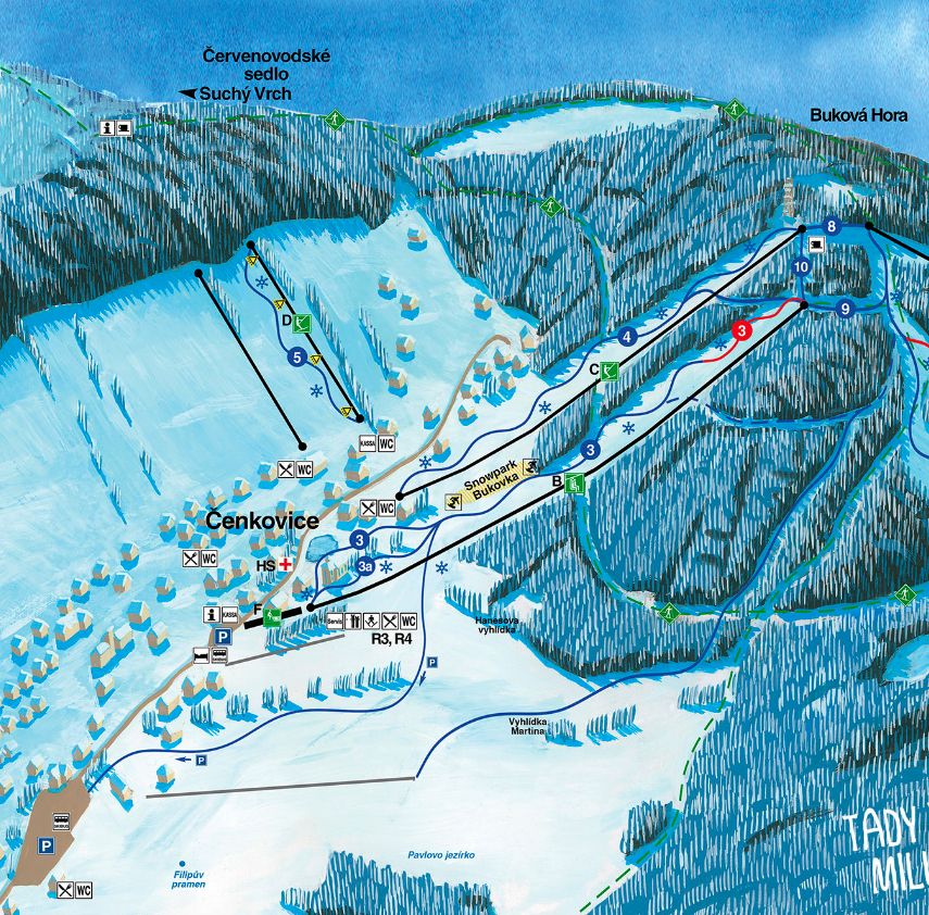 Trail Map Cenkovice