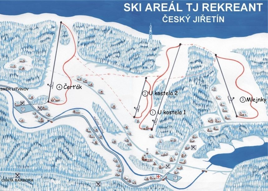 Trail Map Cesky Jiretin
