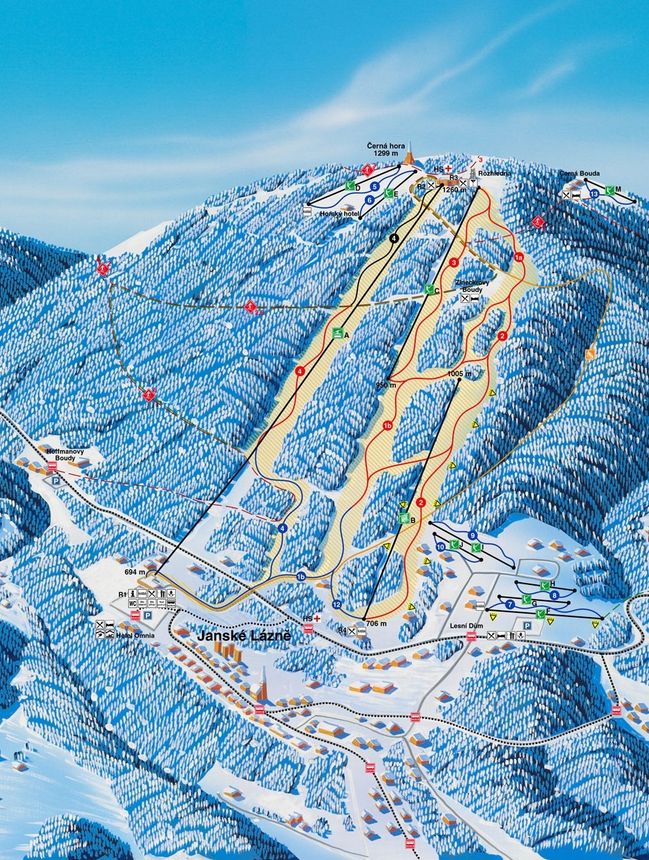 Trail Map Cerna Hora