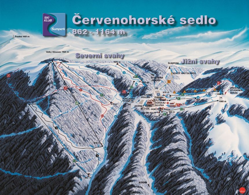 Trail Map Cervenohorske sedlo