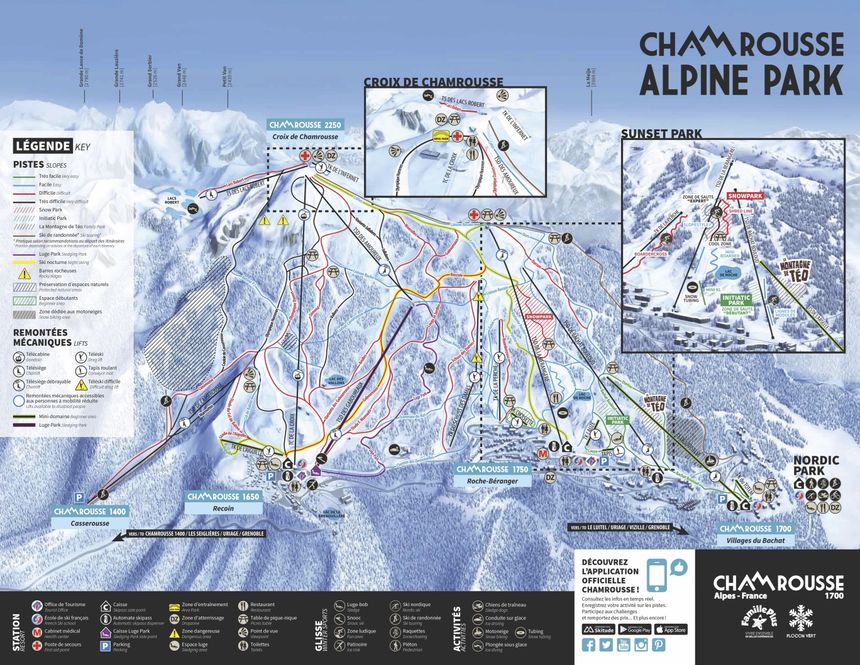 Trail Map Chamrousse