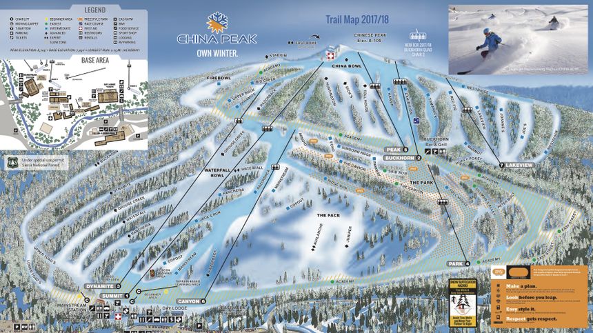 Trail Map China Peak