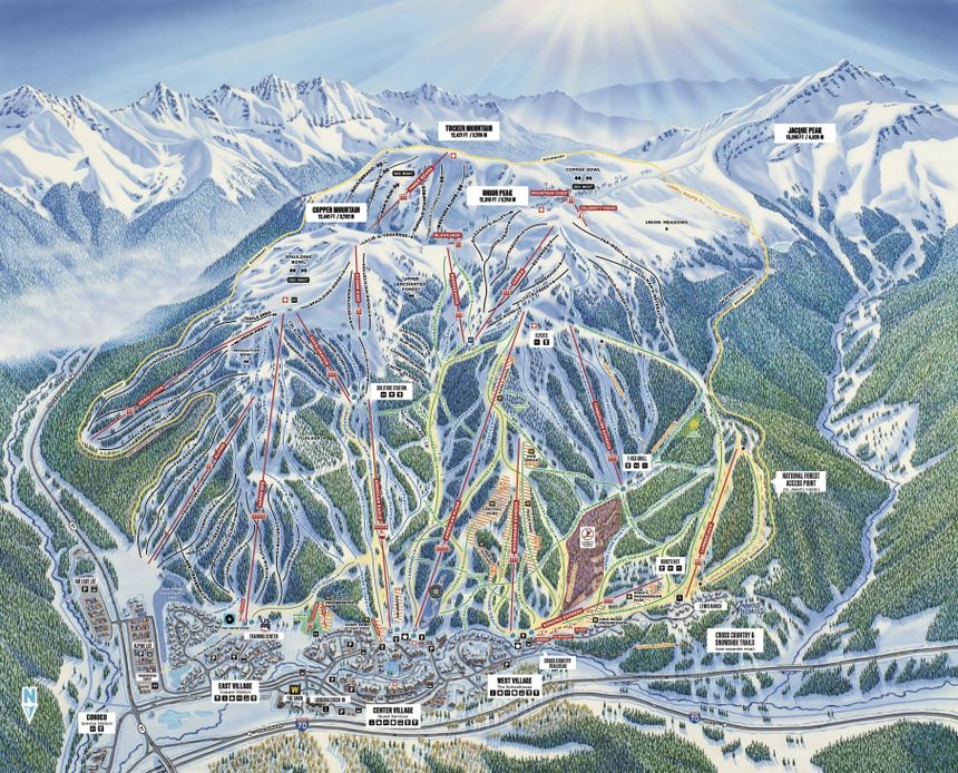 Trail Map Copper Mountain