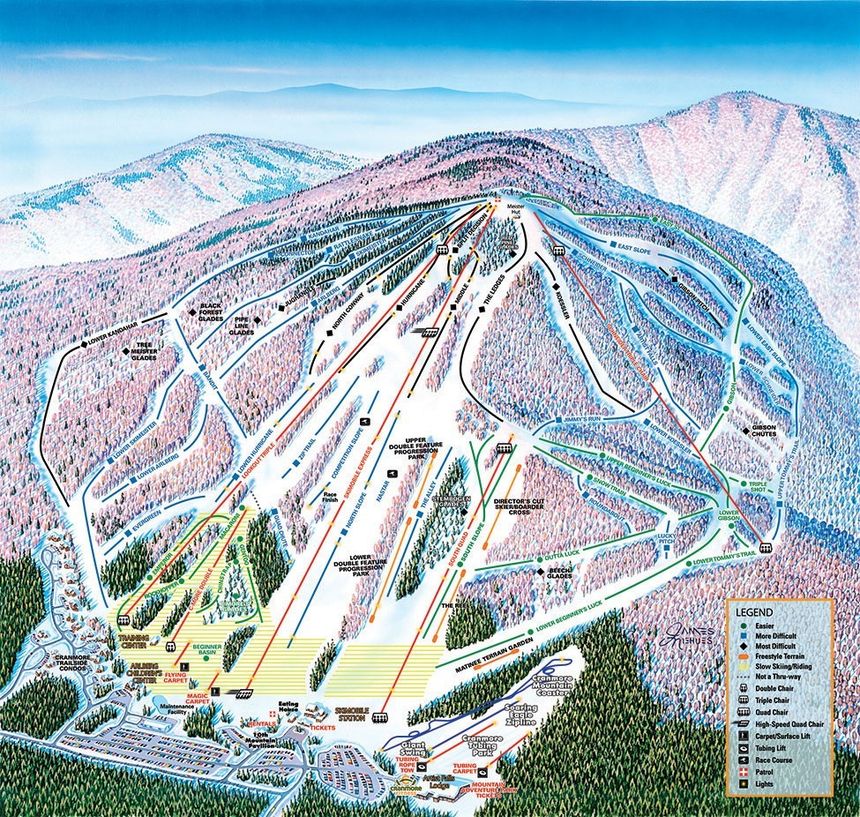 Trail Map Cranmore Mountain Resort