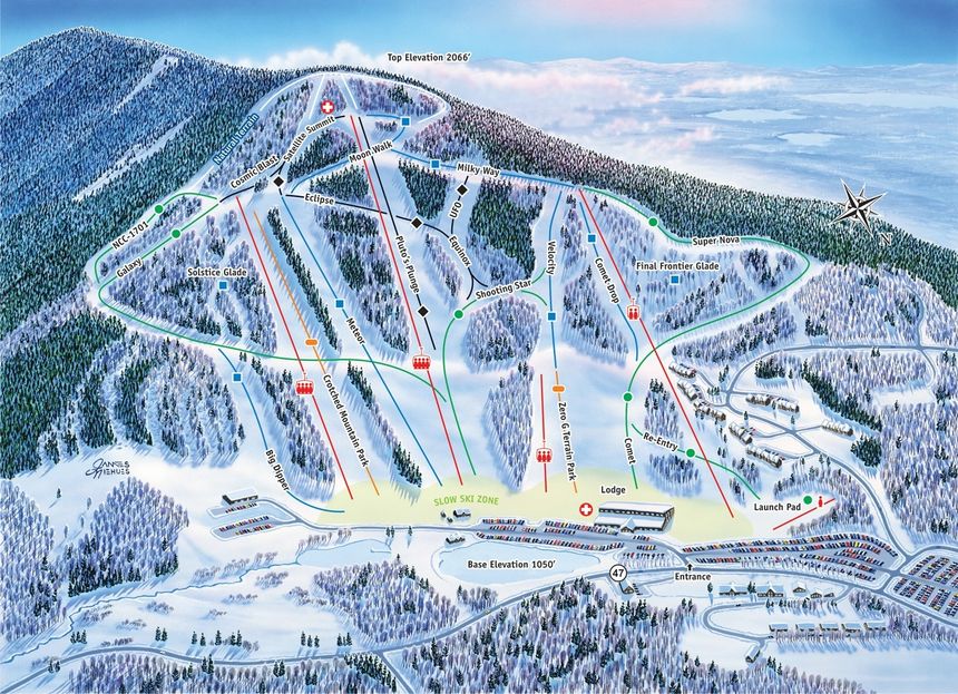 Trail Map Crotched Mountain Ski And Ride Area