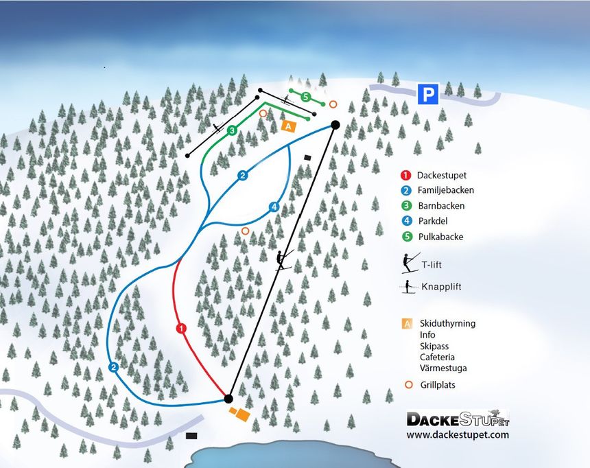 Trail Map Dackestupet