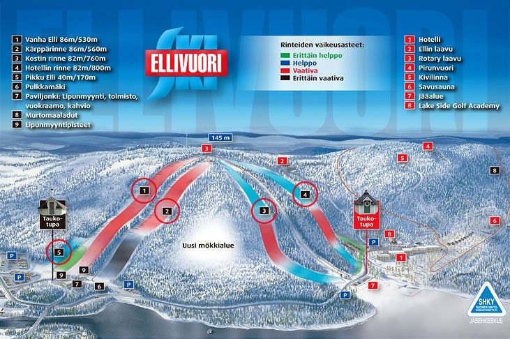 Trail Map Ellivuori