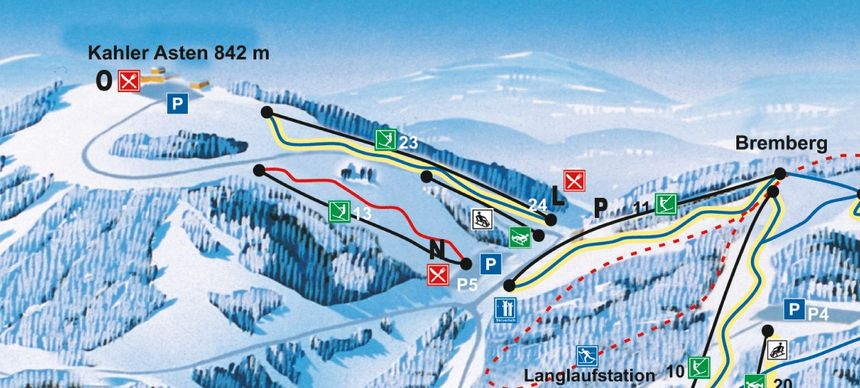 Trail Map Family paradise Sahnehang