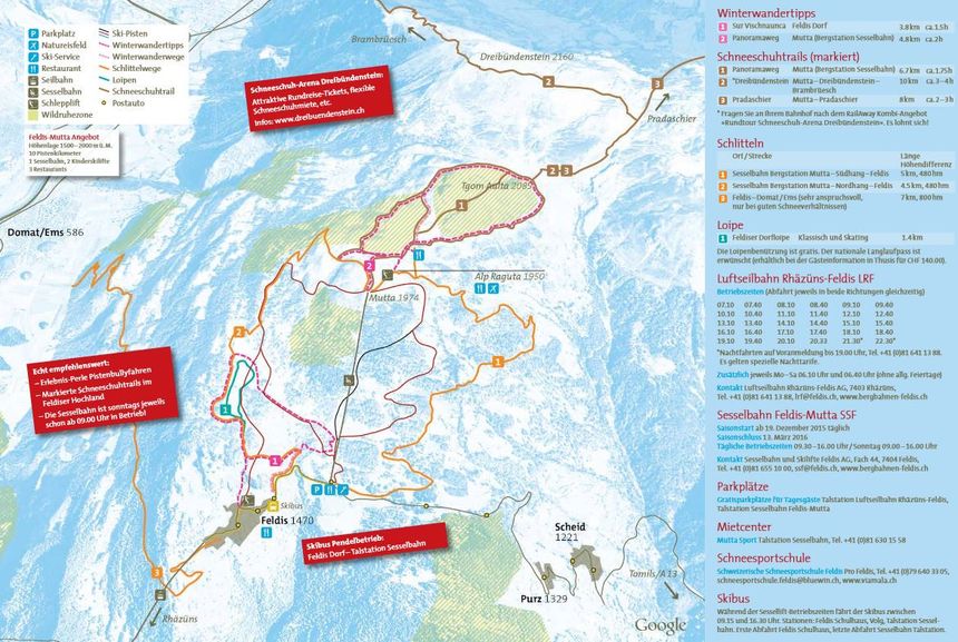 Trail Map Feldis