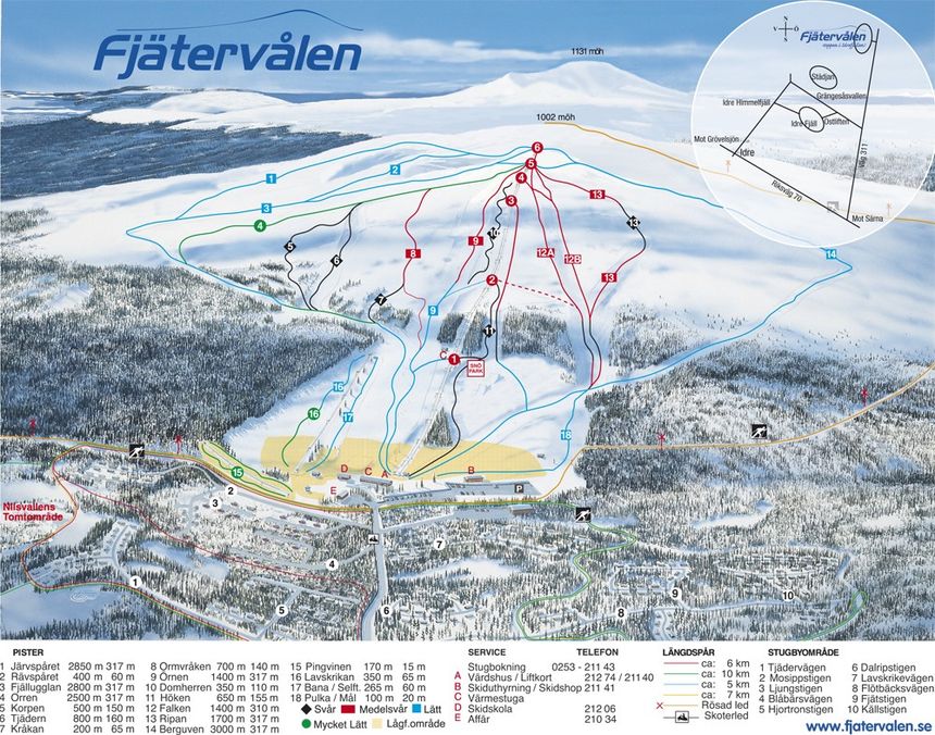Trail Map Fjätervalen