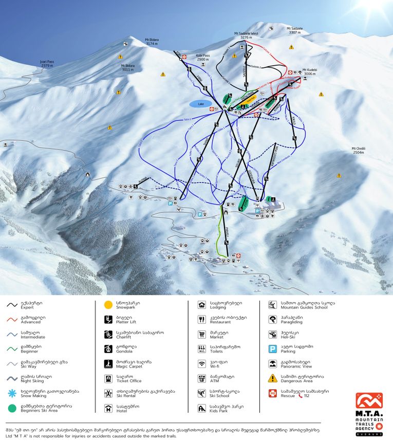 Trail Map Gudauri
