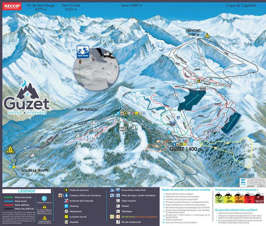 Trail Map Guzet