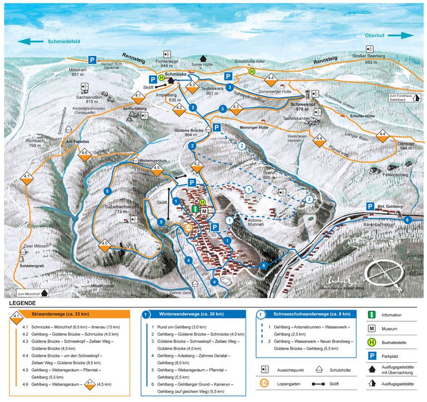 Trail Map Gehlberg Schmücke