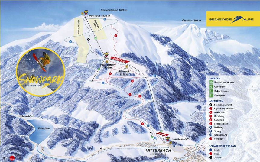 Trail Map Gemeindealpe - Mitterbach