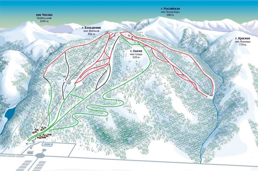 Trail Map Gorny Vozdukh