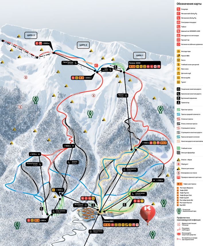 Trail Map Gorky Gorod