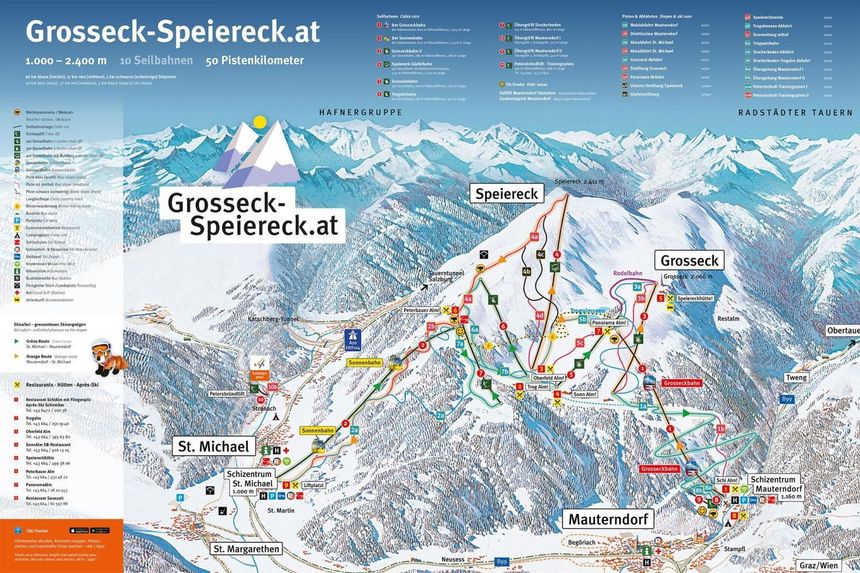 Trail Map Grosseck Speiereck