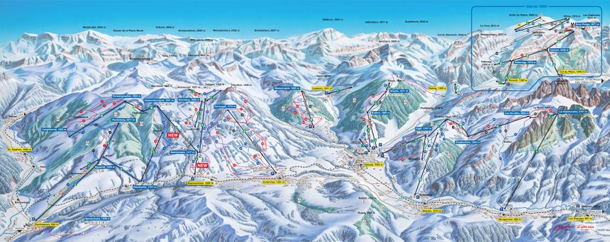 Trail Map Gstaad Mountain Rides