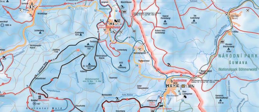 Trail Map Haidmühle Bischofsreut Frauenberg