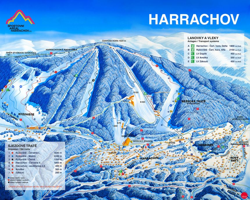 Trail Map Harrachov