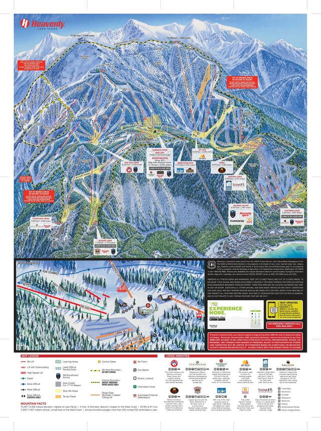 Trail Map Heavenly