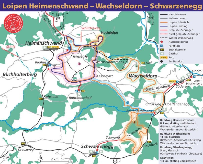 Trail Map Heimenschwand
