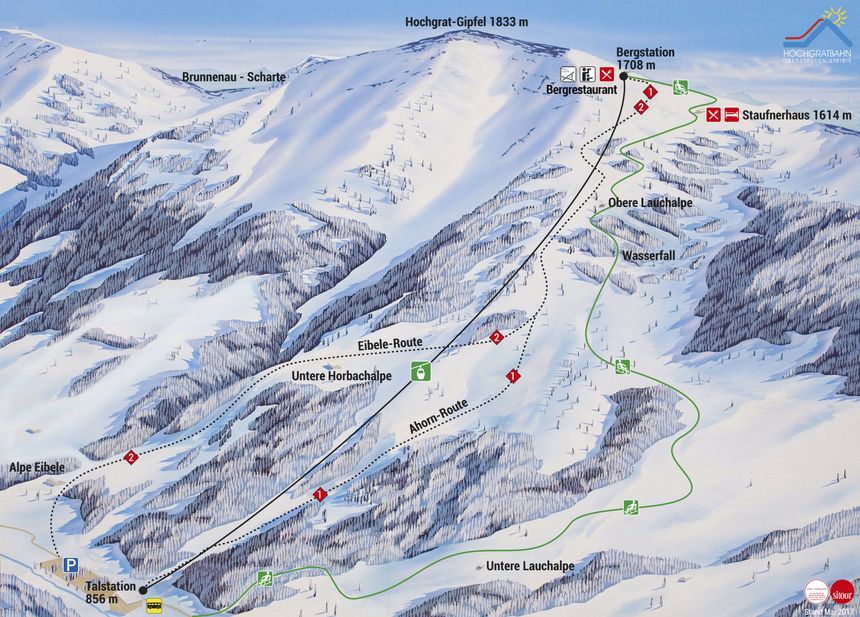 Trail Map Hochgratbahn