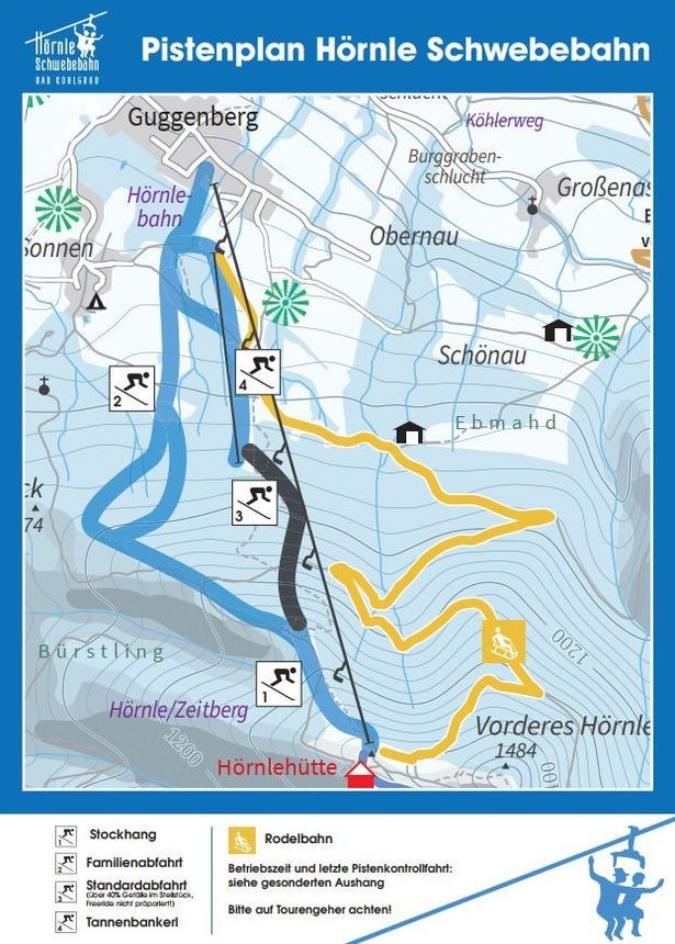 Trail Map Hörnle Bad Kohlgrub