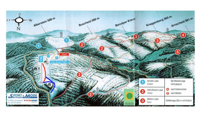 Trail Map Hohe Bracht - Lennestadt