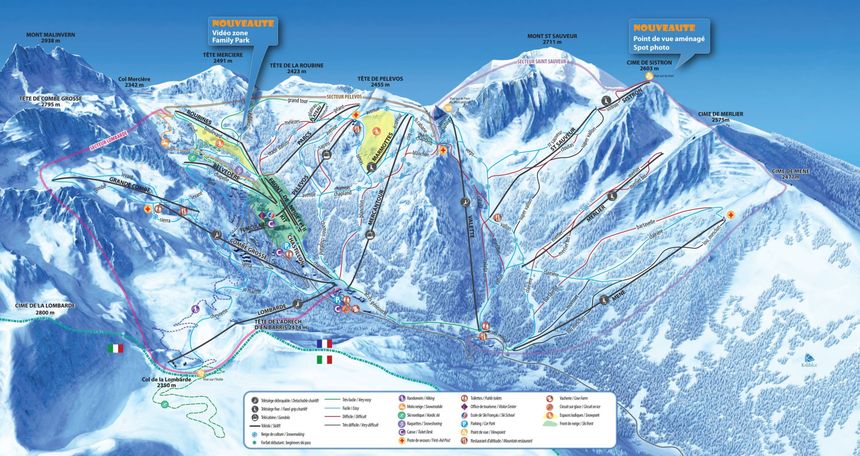 Trail Map Isola 2000