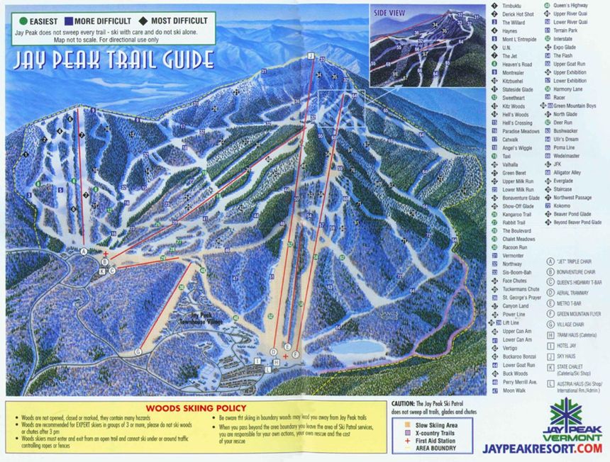 Trail Map Jay Peak