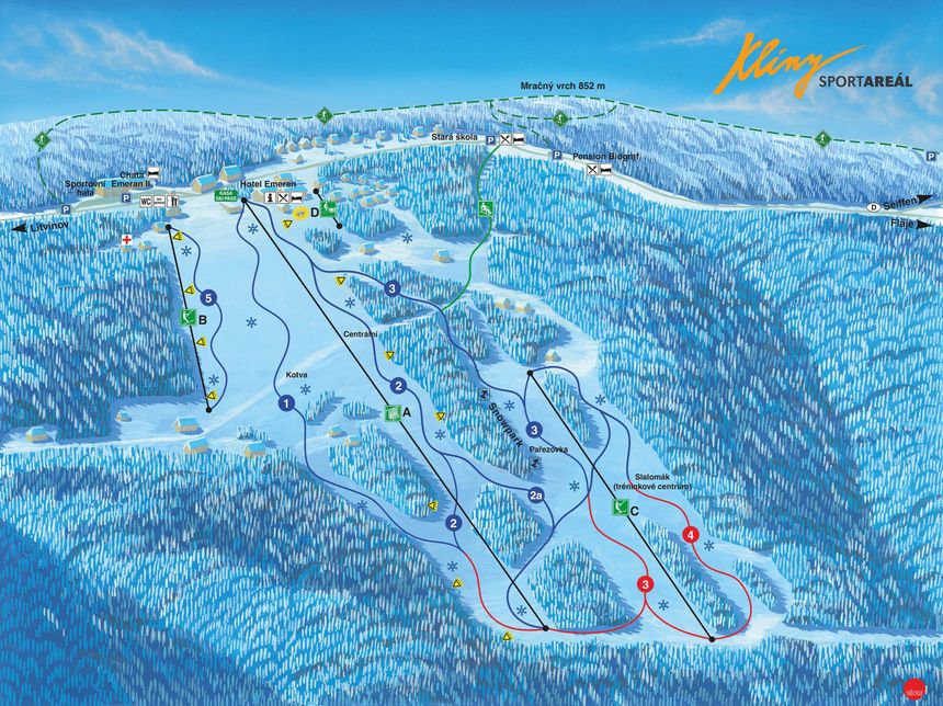 Trail Map Kliny